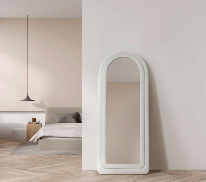 Hanah Home Espejo Cheval Crema